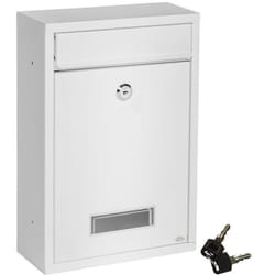 Helloshop26 - Boite aux lettres murale acier classique blanc combinable idéal collectivités