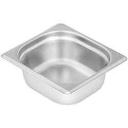 Bac récipient contenant gastro acier inoxydable gn - 1/6 - 65 mm