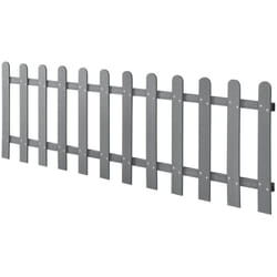Clôture décorative brise vue brise vente bois composite 200 x 60 cm gris