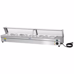 Tension 230 V / 50 Hz Puissance 2 200 W Composition Acier inoxydable et verre de sécurité Intervalle de température 30 - 85 ° ...