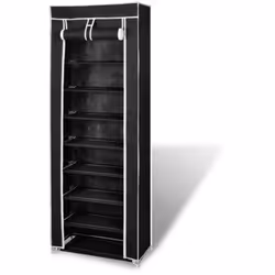 Cette armoire à chaussures en tube a une couverture en textile non-tissé. Vous pouvez y mettre environ 20 paires de chaussure ...