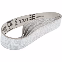 Dimensions de la bande 620 x 40 mm Nombre 5 pièces Grain 120 Dimensions (Lxlxh) 30 x 4 x 3 cm Poids 0,09 kg Dimensions d’envo ...