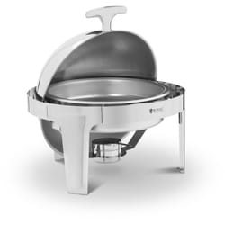 Helloshop26 - Chafing dish bain marie semi-sphérique 6 litres brûleur à pâte inclus
