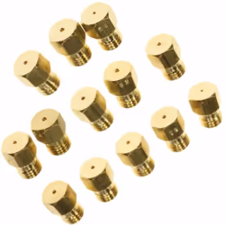 Jeu d'Injecteurs, gicleurs butane / propane d'origine pour four, cuisinière ARTHUR MARTIN ELECTROLUX, FAURE, ZANUSSI, AEG, EL ...