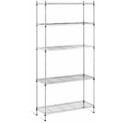 Tagère garage atelier professionnelle 35 x 90 x 180 cm 150 kg métallique gris