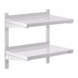 etagere murale professionnel 2 tablettes acier inoxydable 40 x 60 cm