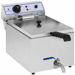 Friteuse électrique professionnelle restaurant 1 x 17 litres appropriée pour le poisson