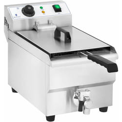 Friteuse électrique professionnelle restaurant 10 litres avec robinet de vidange