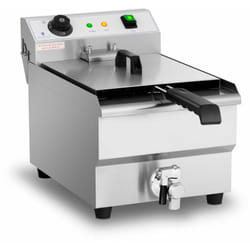 Friteuse électrique professionnelle restaurant 13 litres 3 200 watts robinet de vidange zone froide