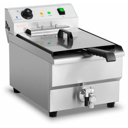 Friteuse électrique professionnelle restaurant 16 litres 6 000 watts robinet de vidange zone froide