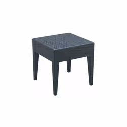 Table basse pour jardin en plastique gris foncé Etanche et résistant aux UV Très facile à nettoyer Dimensions: Hauteur totale ...