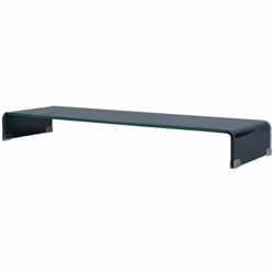 Ce support TV pratique est doté d'une construction en verre trempé. Le design élégant et profilé de ce meuble TV raffiné ajou ...