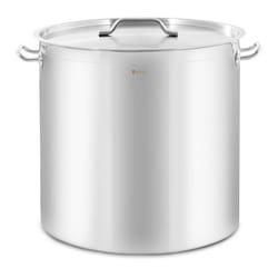 Marmite casserole 98 litres 500 mm pour plaques a induction acier inoxydable