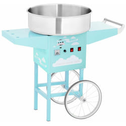 Helloshop26 - Machine à barbe à papa avec chariot 52 cm 1200 watts turquoise