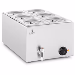 Un assortiment de plats chauds présentés de la meilleure manière qui soit, grâce à un bain-marie professionnel Ce bain-marie ...