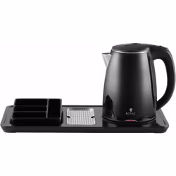Un plateau de courtoisie avec bouilloire rapide de 1800 W: la solution idéale pour servir le thé, le café et le chocolat chau ...