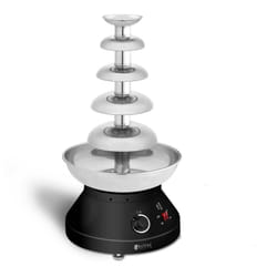Helloshop26 - Fontaine à chocolat 5 étages 4 litres acier inoxydable
