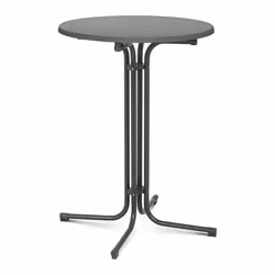 Table mange debout - Non spécifié - Pliable - Ø 80 cm - Hauteur 110 cm - Gris mat