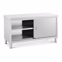 Meuble bas inox professionnel cuisine 150 x 60 x 85 cm capacite de 600 kg