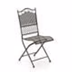 Chaise de jardin - Décoshop26 - MDJ10021 - Fer forgé - Bronze vieilli - Style vintage