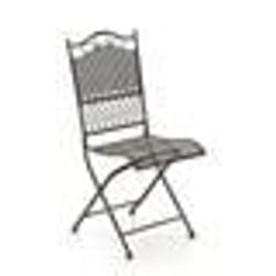 Chaise de jardin - Décoshop26 - MDJ10021 - Fer forgé - Bronze vieilli - Style vintage