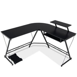 Bureau dangle - Non spécifié - 1265 x 130 x 94 cm - Rangement CPU - Étagère pour écran - Plateau coulissant