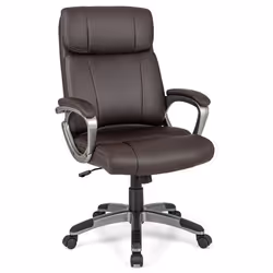 Chaise de bureau - MARQUE - Ergonomique - Cuir PU - Hauteur réglable - Accoudoirs rembourrés