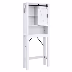 Meuble de salle de bain - Non spécifié - 68x22x171cm - Bois MDF - 3 étagères - Porte coulissante