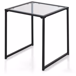 Caractéristiques : Le verre trempé robuste est durable et résistant aux rayures Le plateau carré en verre est conçu pour rang ...