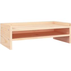 Support pour moniteur 50 x 24 x 16 cm bois de pin solide
