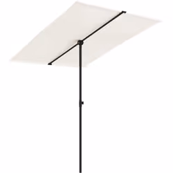 Ce parasol d'extérieur à toit plat est parfait pour créer de l'ombre et vous protéger des rayons UV nocifs. Fabriquée en poly ...