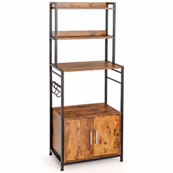 Caractéristiques : Étagère à niveaux et placard de rangement pour un grand espace de rangement Bois bien conçu de qualité sup ...