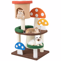 Caractéristiques : Centre d'activités tout-en-un avec un condo pour chats confortable, des plateformes spacieuses et une boul ...