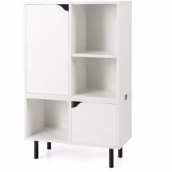 Caractéristiques : Bibliothèque moderne avec espaces de rangement ouverts et fermés Étagère ajustable sur 3 positions pour s' ...