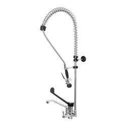 Mitigeur robinet de cuisine professionnel avec douchette laiton chrome