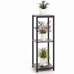 Caractéristiques : Étagère de présentation polyvalente à 3 niveaux, idéale pour les livres, plantes et ornements Cadre métall ...
