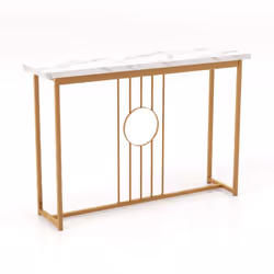 Caractéristiques : Table d'entrée élégante qui apporte du charme moderne à votre maison Console peu encombrante qui s'adapte ...