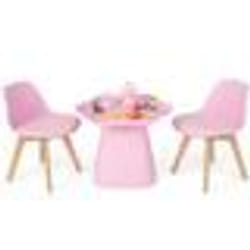 Table enfant et 2 chaises en bois avec dossier ergonomique &amp  coussin table enfant en forme fleur avec conception concave