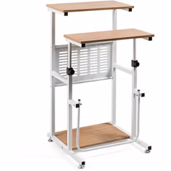 Caractéristiques : Bureau réglable vous permet de l'utiliser à la fois assis et debout Conception ergonomique du repose-pieds ...