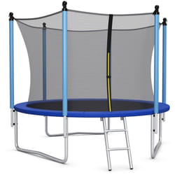 Trampoline extérieur diamètre 305cm echelle filet de sécurité tapis de saut tuyau galvanisé antirouille pour enfants charge 100 kg