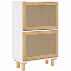 Cette armoire à chaussures, au design scandinave, est un excellent meuble pour ranger vos chaussures de manière organisée. El ...
