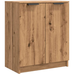 Helloshop26 - Armoire à chaussures range chaussures rangement meuble entrée couloir salon artisanal bois d'ingénierie brun