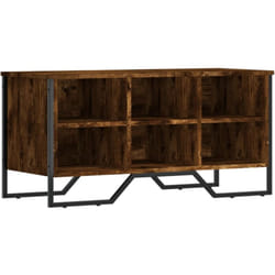 Helloshop26 - Armoire à chaussures range chaussures rangement meuble entrée couloir salon 90 x 38 x 45,5 cm bois d'ingénierie marron
