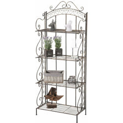 Décoshop26 - Etagère pour plantes 4 niveaux en fer 153x61x33 cm bronze vieilli ETA10019