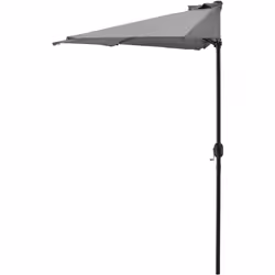Demi-parasol sur terrasse, sur balcon Ce parasol de haute qualité, hydro résistant est la solution parfaite pour porter une o ...