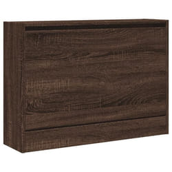 Armoire à chaussures - Non spécifié - 80 x 21 x 57 cm - Bois dingénierie - Marron - 1 tiroir