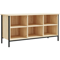 Armoire à chaussures range chaussures rangement meuble entrée couloir salon sonoma 100 x 35 x 50 cm bois d'ingénierie brun