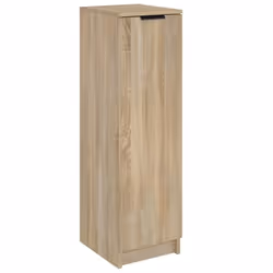 Armoire à chaussures - BR - Sonoma - Bois dingénierie - 1 porte - 3 étagères - 30x35x100 cm