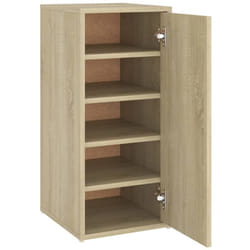 Helloshop26 - Armoire à chaussures range chaussures rangement meuble entrée couloir salon sonoma 32 x 35 x 70 cm aggloméré brun