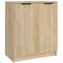 Armoire à chaussures range chaussures rangement meuble entrée couloir salon sonoma 59 x 35 x 70 cm bois d'ingénierie brun